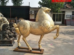 铸铜动物马雕塑